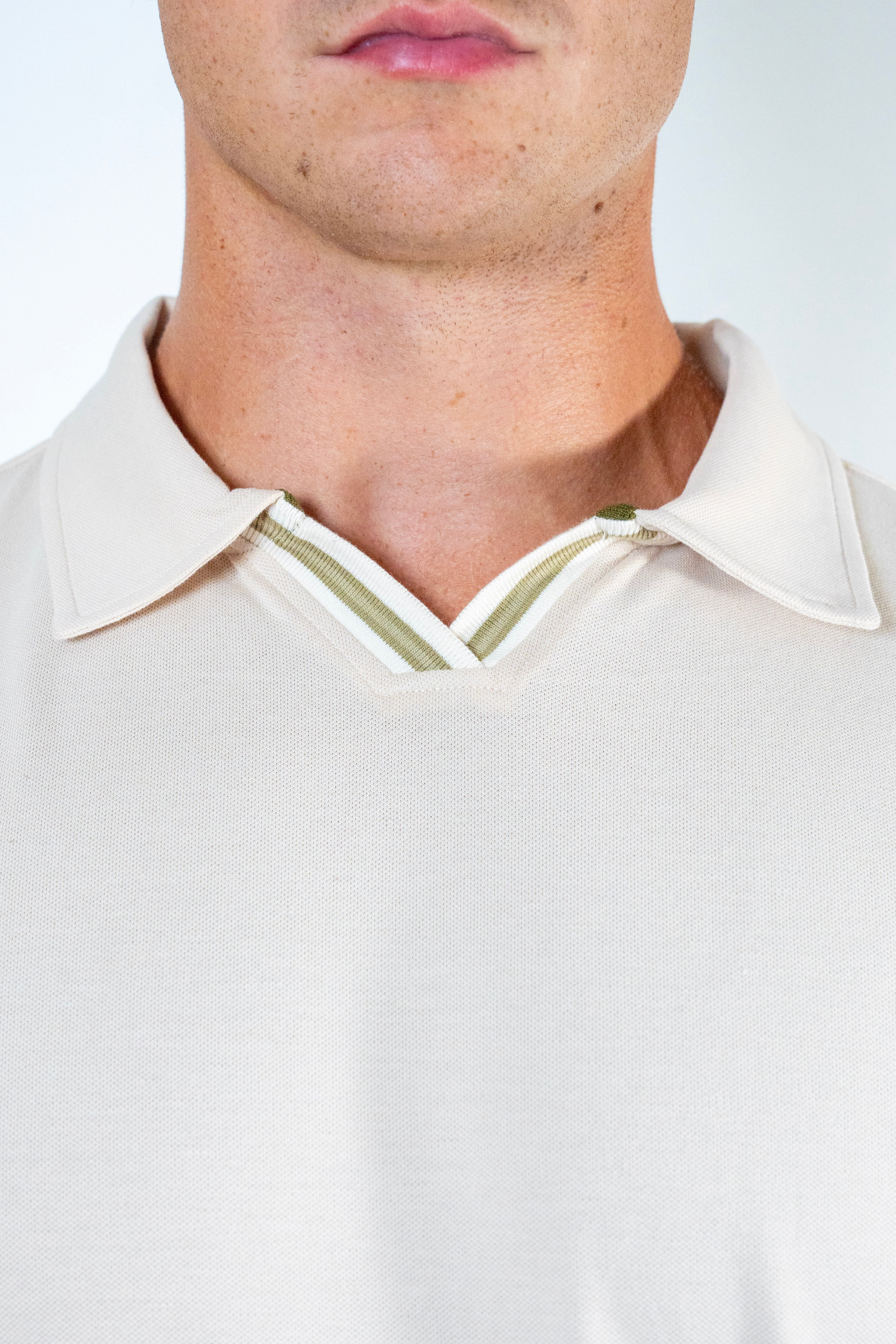 Slim Fit V-Neck Polo